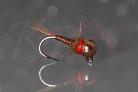 Jig Nymph Brown Quill #16 - 3.3mm copper