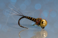 Jig Nymph Yellow Quill #16 - 3.0mm gold