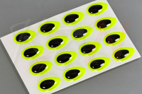 Oczy Sybai 3D Epoxy Teardrop Eyes - Fluo Yellow