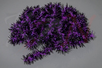 Hareline Medium Black Legged Squishenille Bright Purple Core #35