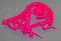 Hareline Mini Squiggle Worms #131 Fl Fuchsia