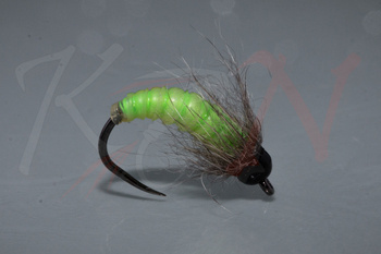 Nimfa larwa chruścika Latex Caddis Larva Fly N07 #10